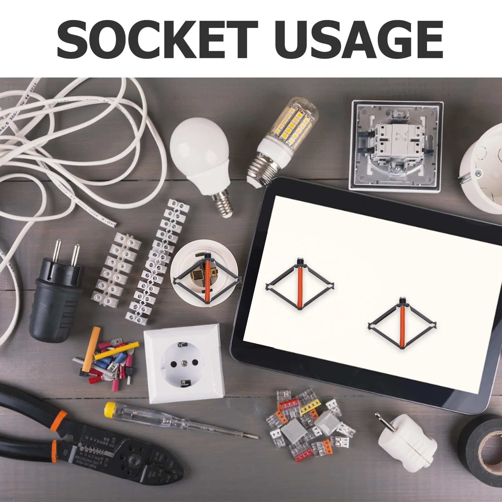 30 قطعة مجموعة أدوات الإصلاح الكهربائية لصندوق الكاسيت استبدال صندوق الظهر إصلاح كليب مقبس الحائط المثبت صندوق وصلات الحوائط الجافة