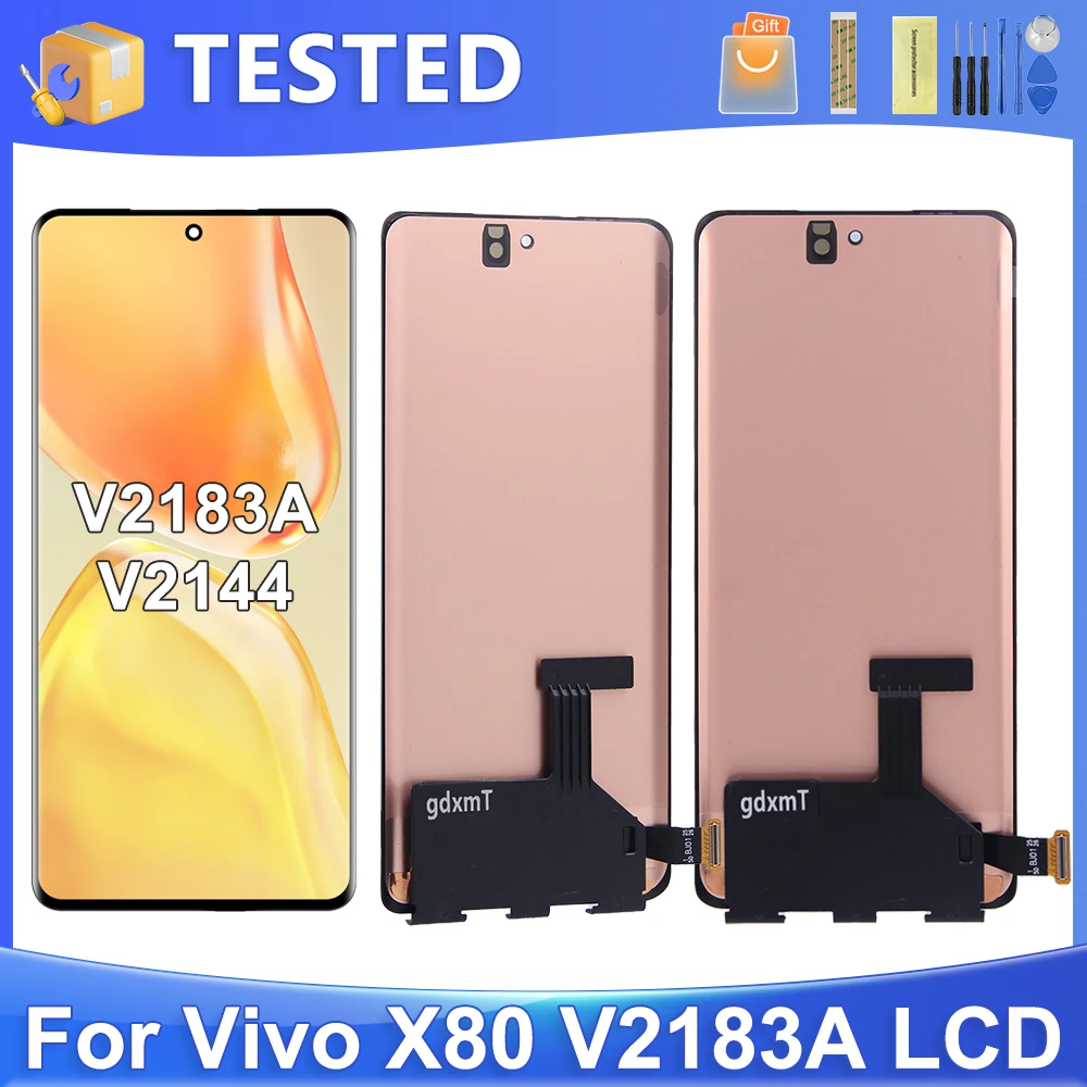 

6.78''For VIVO X80 For vivo X80 V2183A V2144 LCD Display Touch Screen Digitizer Assembly Replacement