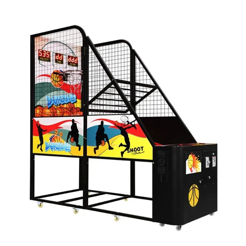 Indoor Kids Basketball Shot Arcade Shooting Hoops Rebounding Machine