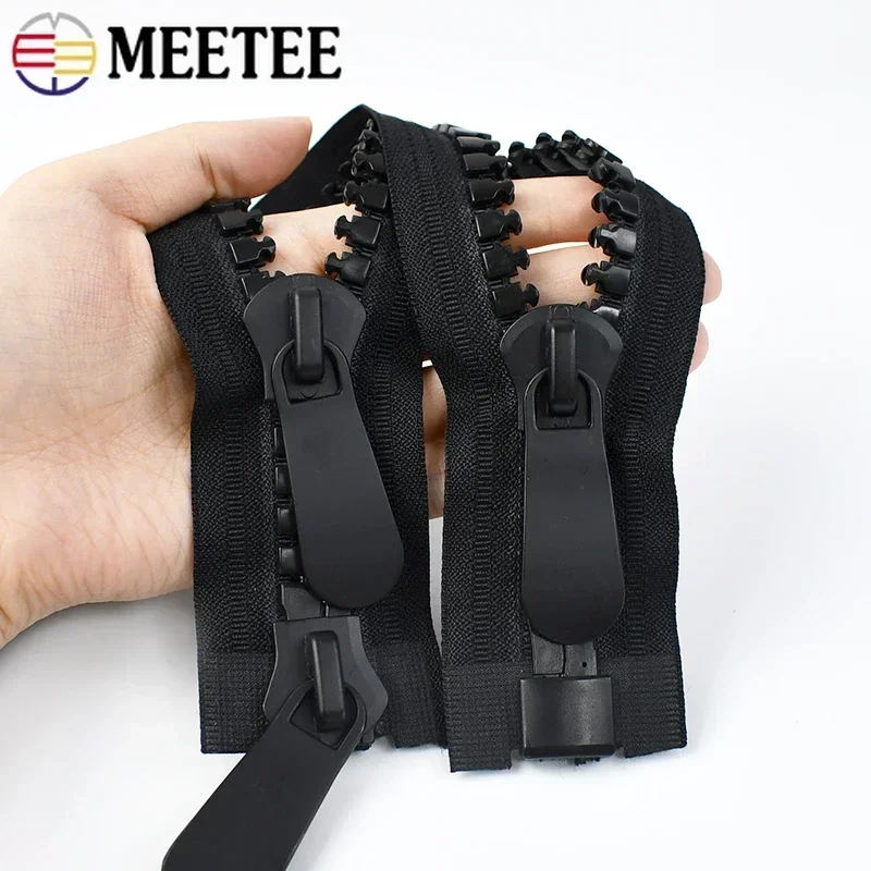 1개 20 #   바느질을위한 초대형 수지 지퍼 70-150cm 오픈 엔드 지퍼 코트 자켓 텐트 지퍼 수리 DIY 의류 액세서리