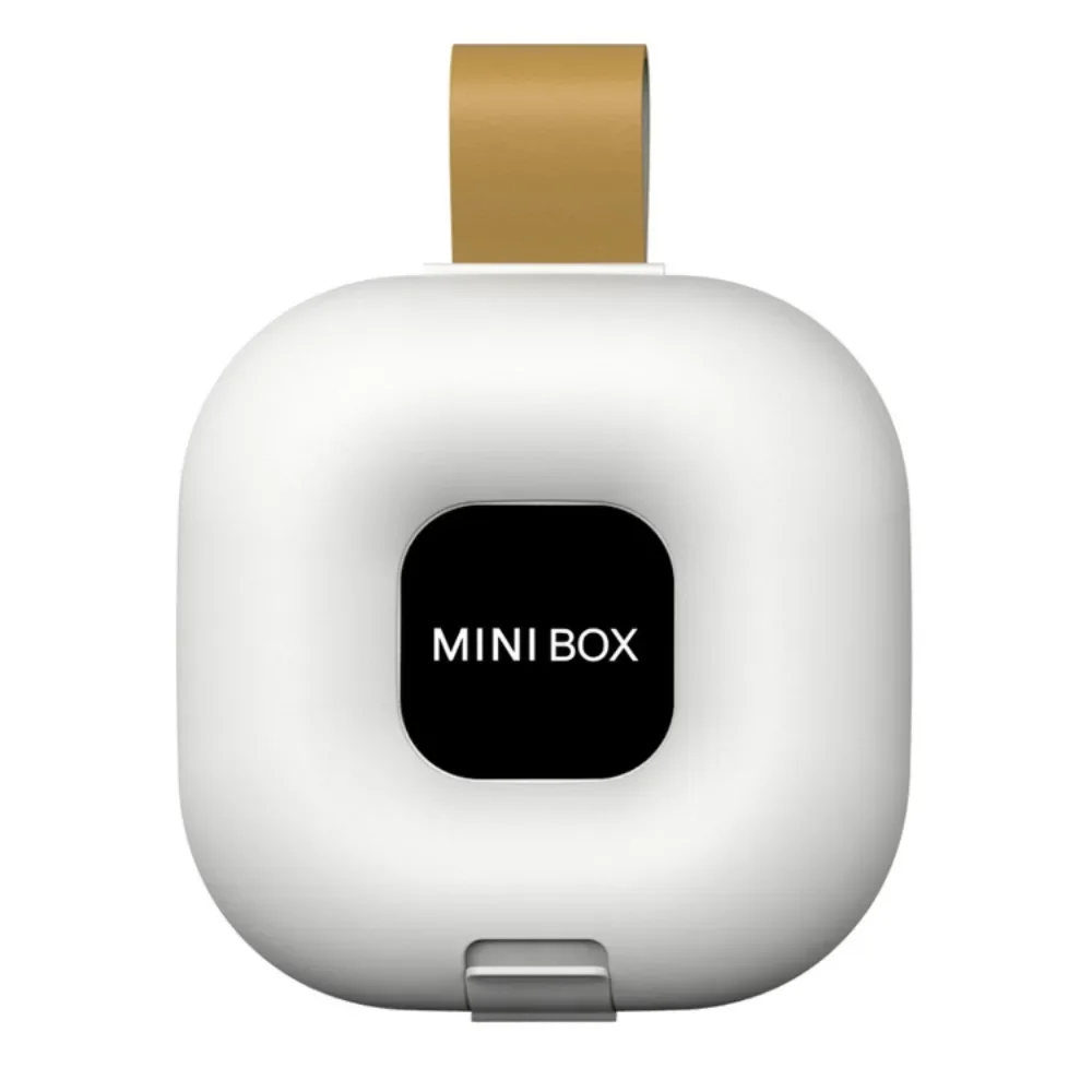 Minimalist Portable Storage Box - with Hanging Rope, Anti-Lost Design, Mini Compartment,Flip Sealed,Lightweight,for Small Items