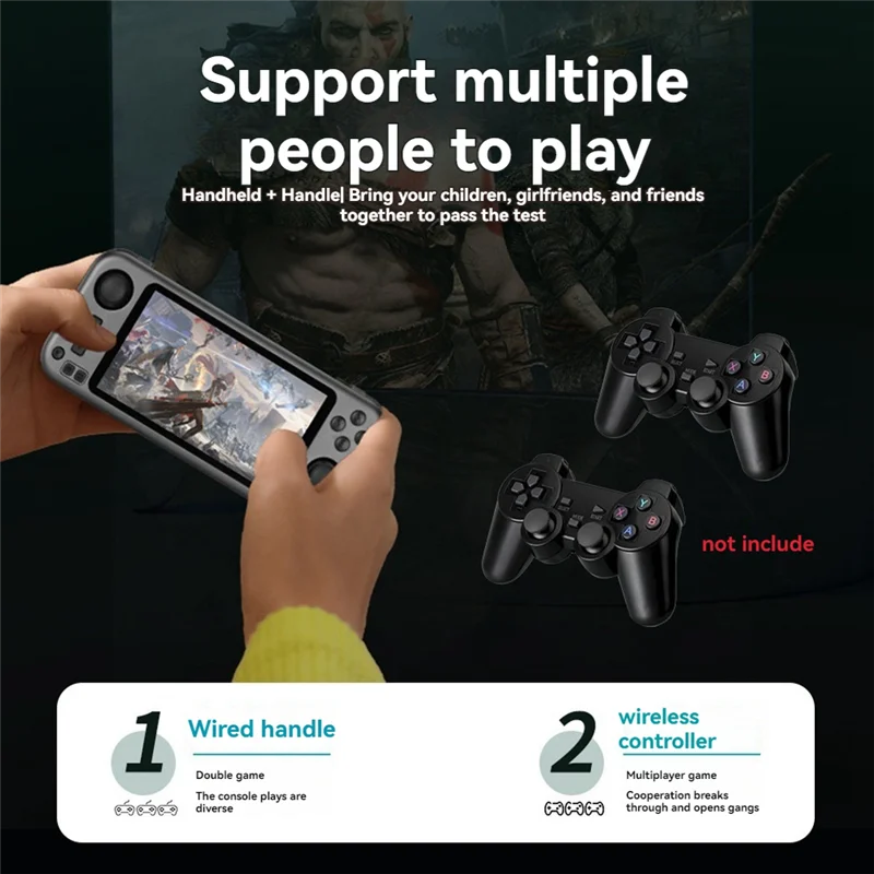 【تسوق الآن】وحدة تحكم ألعاب فيديو RG3566 16G + 128G 5.0 بوصة IPS شاشة تعمل باللمس مفتوحة المصدر مشغل ألعاب محمول لمحاكاة GBA GBC PSP #5