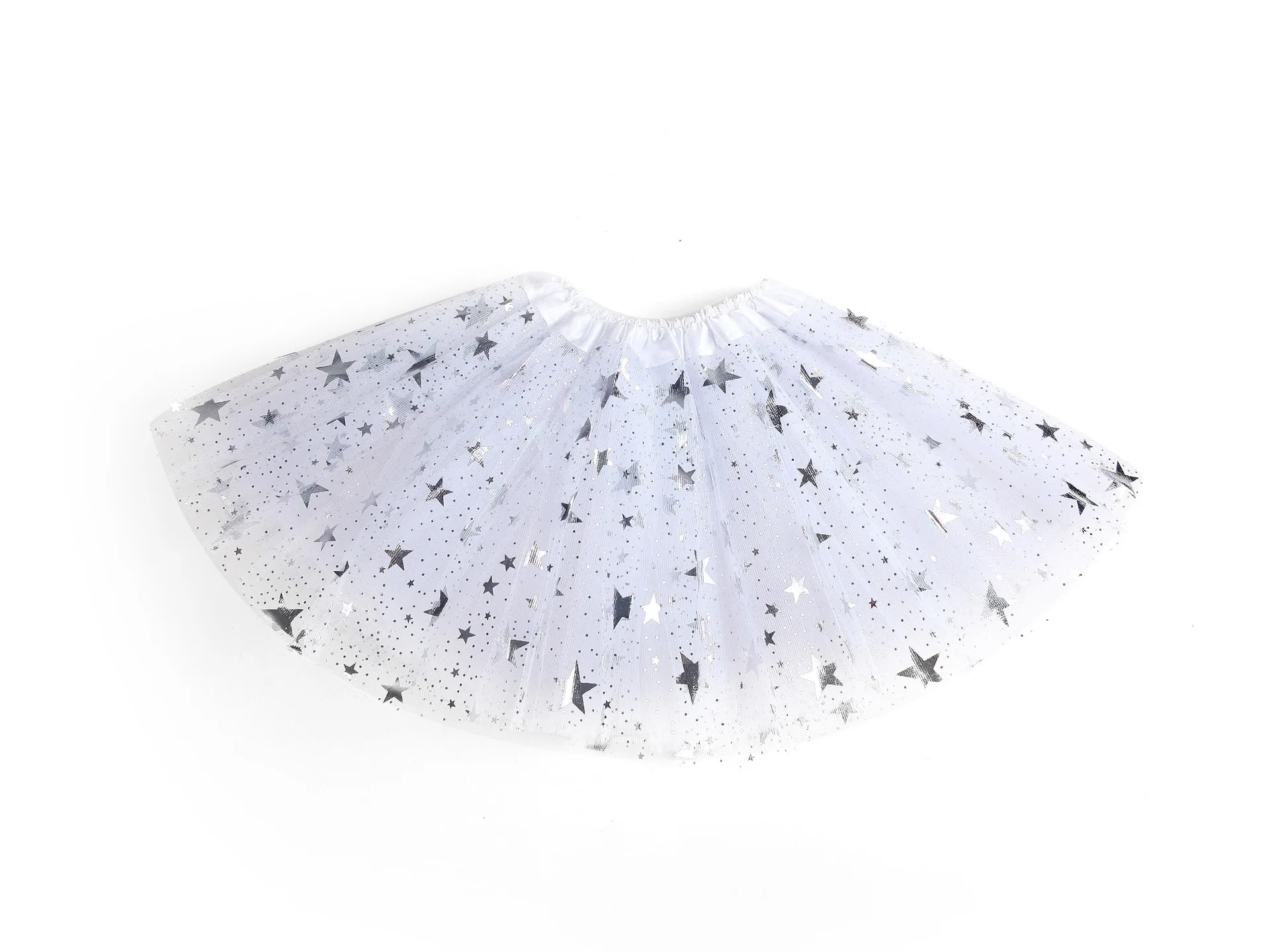 Neue Mode Kinder Mädchen Baby Tüll Stern Pailletten Prinzessin Tutu Rock Outfits Kostüm Bouffant Rock Big Pentagramm Net Gaze Rock – Detail 6