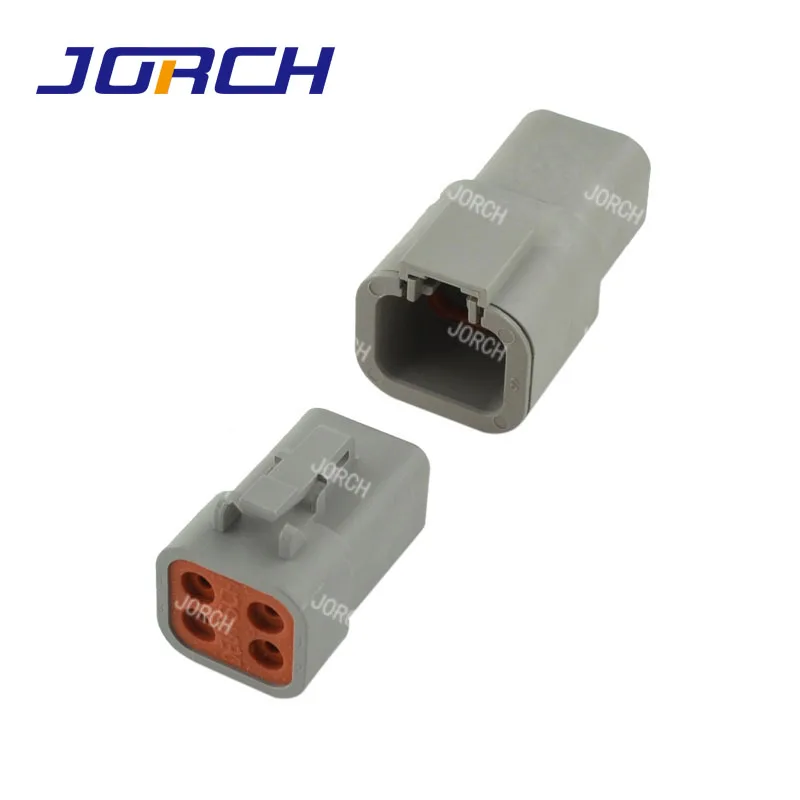 Deutsch DTP 4 Pin Gray Male Female Waterproof Electrical Auto Connectors Plug DTP06-4S DTP04-4P