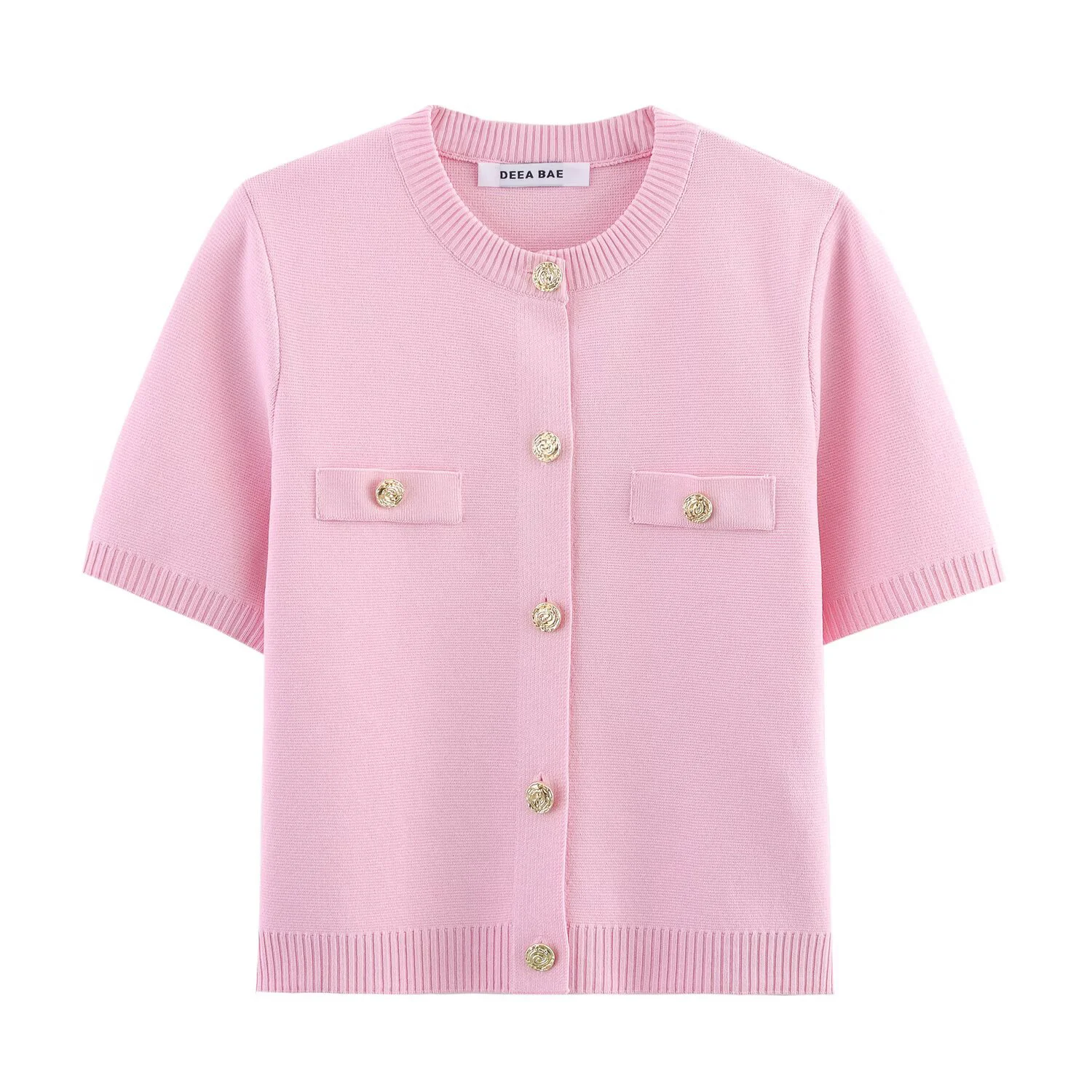 Koreanischen Stil Frühling Und Sommer Neue frauen Kurzarm Gestrickte Jacke Mit Einfachen Und Modischen Temperament