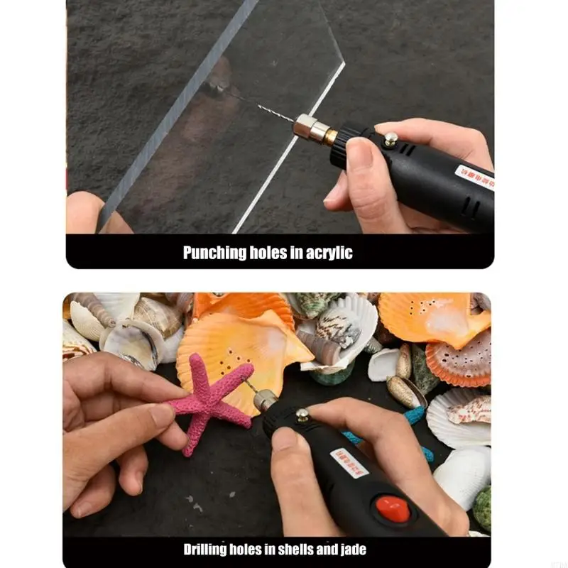 M7DA Efficiente trapano a batteria set USB ricaricabile per le attività piccoli buchi resina