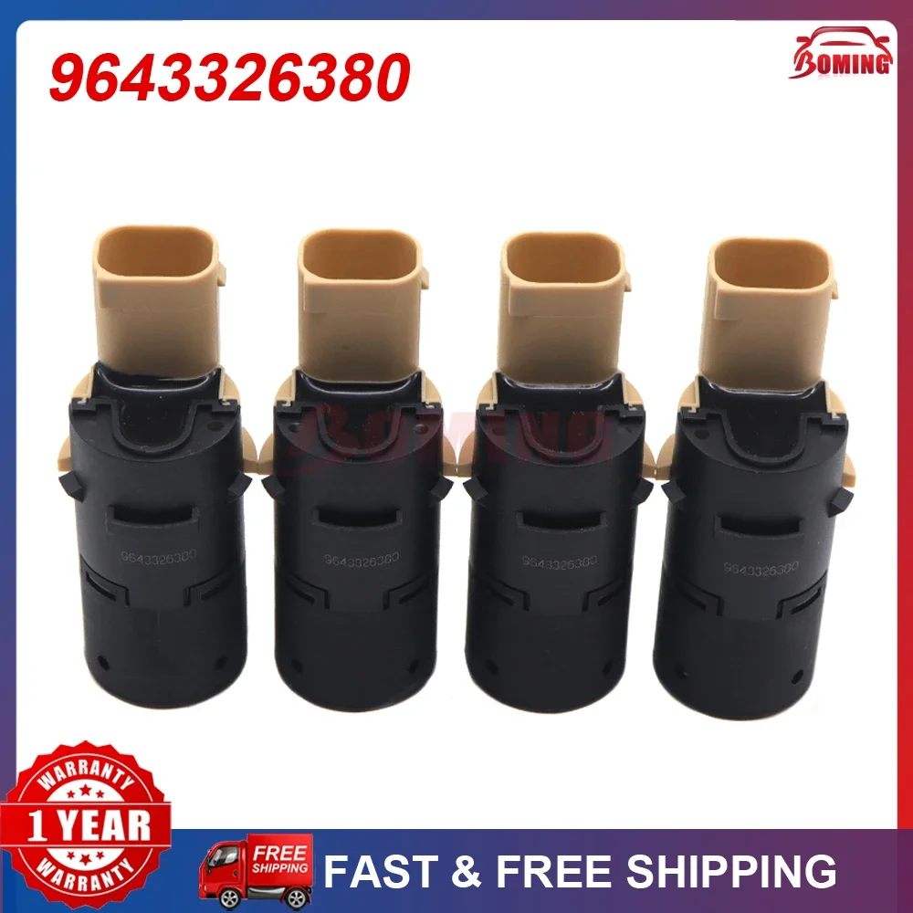 NEW 4PCS 9643326380 Car PDC Parking Sensor For Citroen C2 C3 C4 Peugeot 1007 307 For Volvo S40 S60 S80 V50 V70 XC70 XC90 Renault