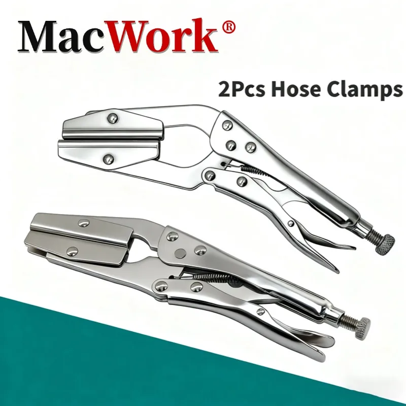 

2 Pcs Hose Clamp Multitool Pinch Off Locking Pliers Toughbuilt Metal Multifunctional Pincers Radiator Pipe Clamp Hand Tools