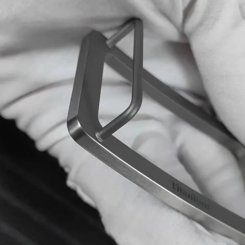 التيتانيوم النقي لوحة مشبك 3.5 سنتيمتر مشبك رئيس 3.8 سنتيمتر التيتانيوم معدن غير قابل للصدأ المضادة للحساسية الرجال النساء موضة حزام جينز مشبك #4