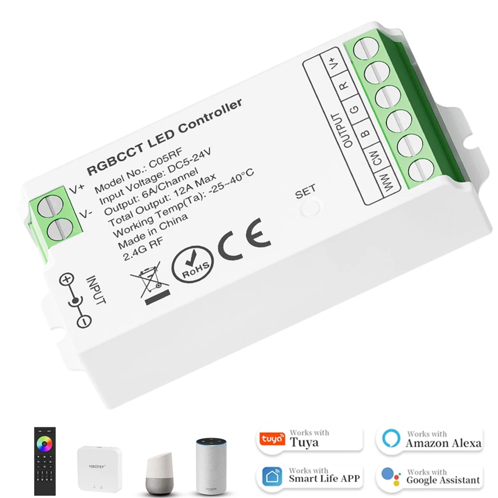 2,4 ghz rf led controller co1rf ~ c05rf für rgb rgbww rgbcw rgbcct fcob dim cct led streifen licht DC5-24V