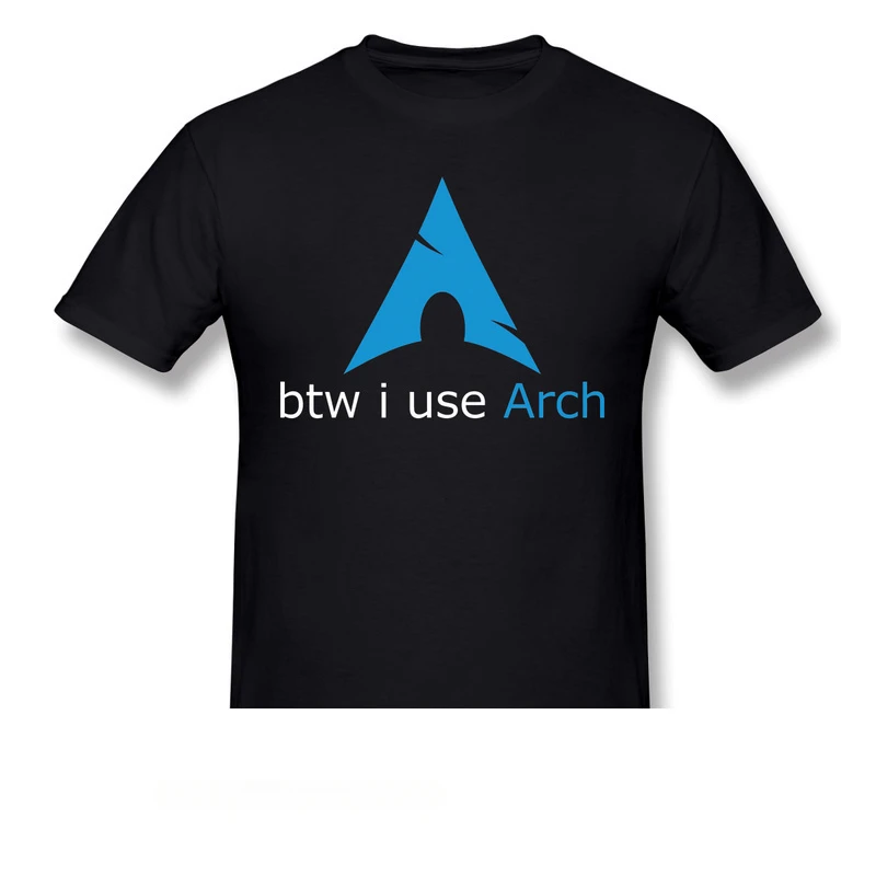 I use Arch animation clothing design Linux program operating system novel street wear fashion casual men women universal T-shirt