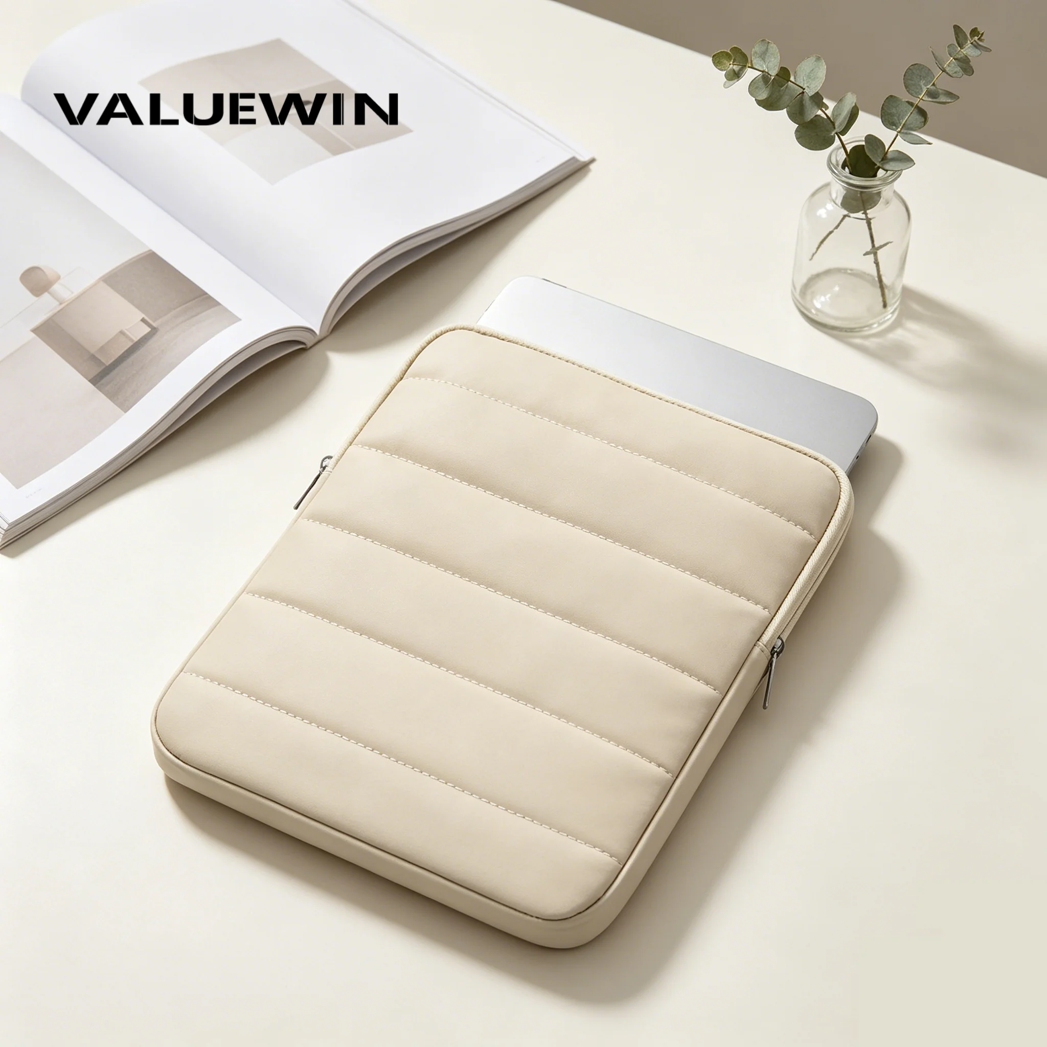 11 inch Puffy Tablet Sleeve for iPad Pro 11 M2/M3 Samsung Galaxy Tab S9/S8 Galaxy Tab A9+ Fashion Portable Thickened Tablet Bag
