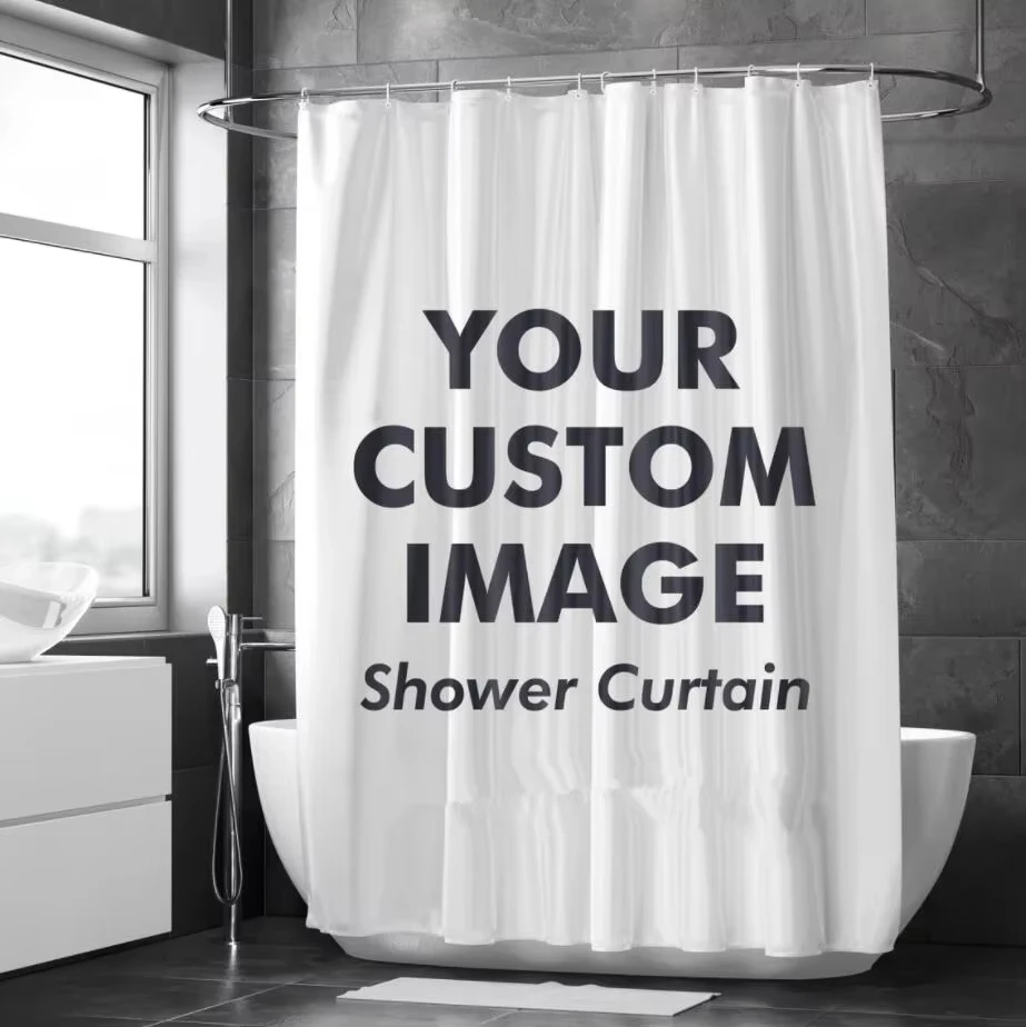 Unique Custom Pet Photo Shower Curtain Personal Customized Picture Print Durable Water Repellent Bath Curtain With Install Hooks