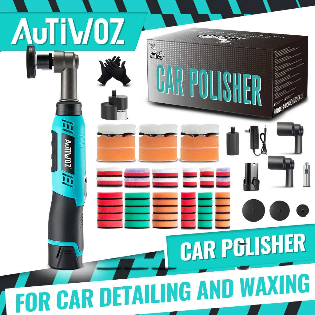 

Беспроводная мини-полировальная машина AUTIWOZ, 1/2/3 дюйма, DA и вращающийся буфер, 12 мм, орбита, 6 скоростей, для удаления царапин, аккумулятор 2000 мАч