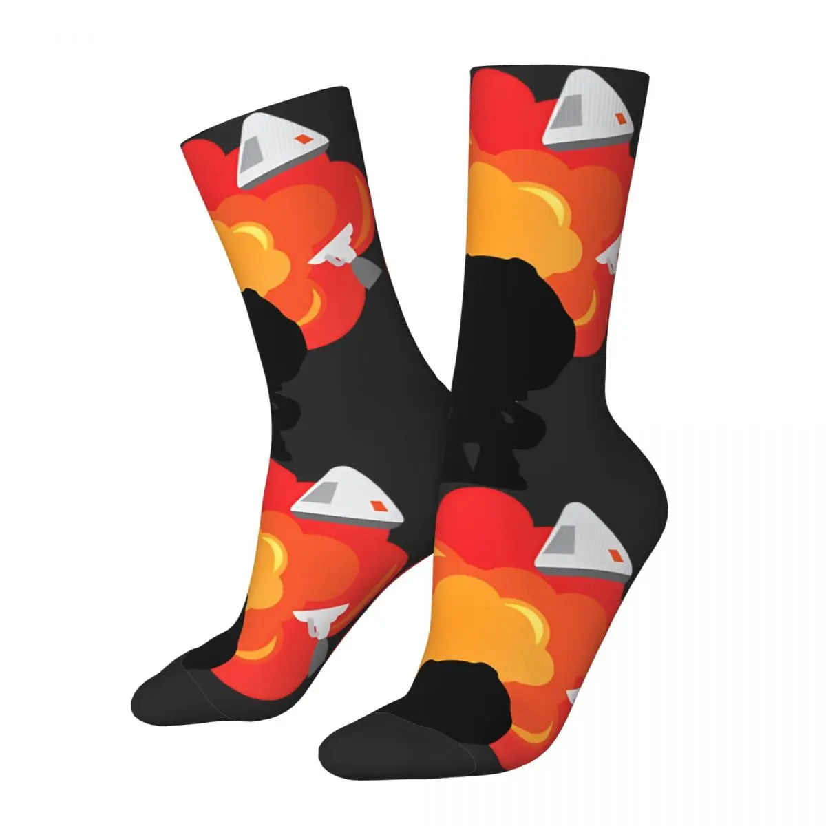 

Happy Funny Men's compression Socks Explosion Vintage Harajuku Kerbal Space Program Hip Hop Novelty Casual Crew Crazy Sock Gift