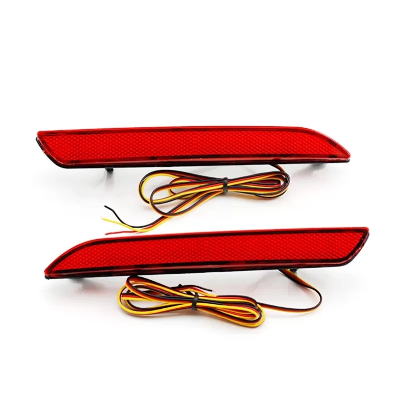 

Factory Auto 12V LED Rear Reflector for Honda Fit 2011 2012 2013 Jazz Brake Light Red Warning Tail lamp Accessories