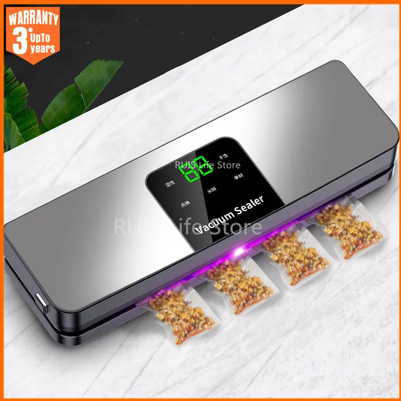 Электрический Вакуумный Упаковщик Для Хранения Продуктов Питания, Влажная И Сухая Упаковка, Защита От Ультрафиолета