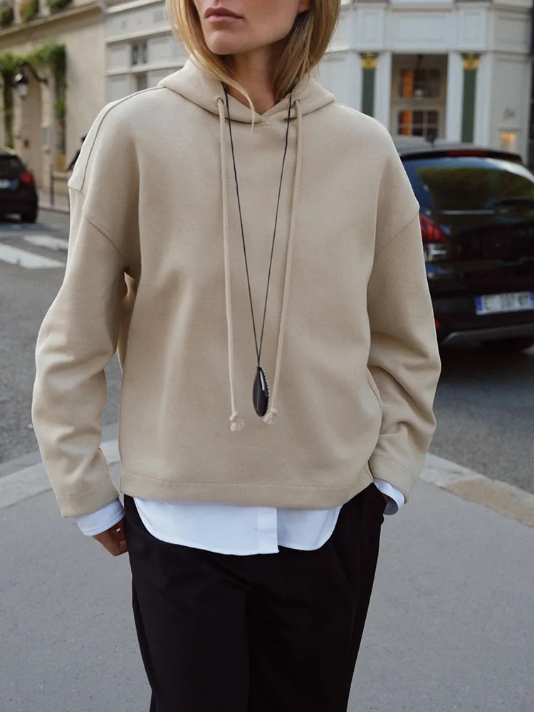 سويت سلي متعدد الاستخدامات ie وصل حديثًا سترة نسائية لموسم الخريف 2025 مريحة طويلة Sve Crew Ne