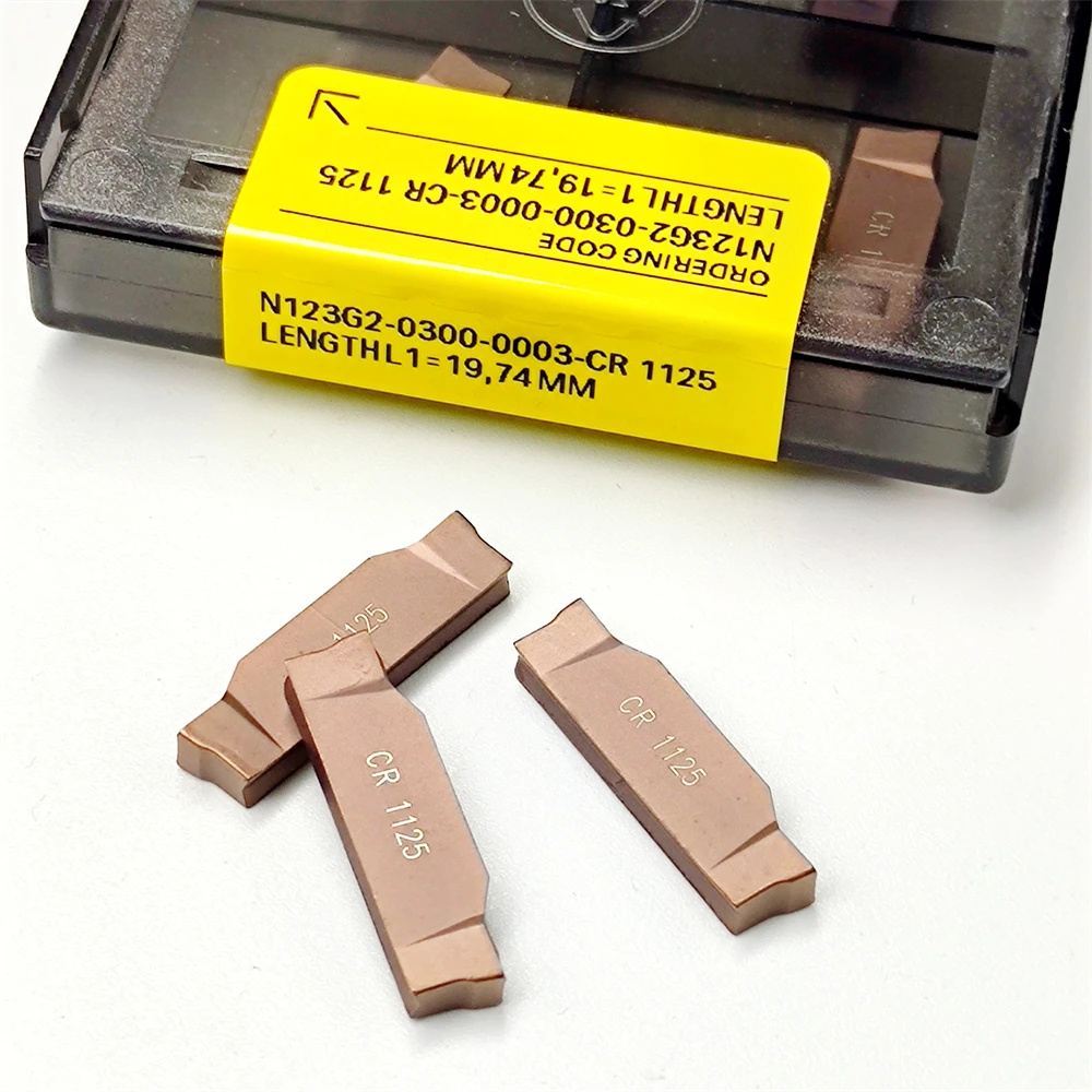 Imagem -02 - Anfitrião Vender 10 Peças Ferramenta Cnc N123g20300-003-cr1125 Carboneto Inserir Lâmina Torno para Torneamento Externo de Alta Qualidade