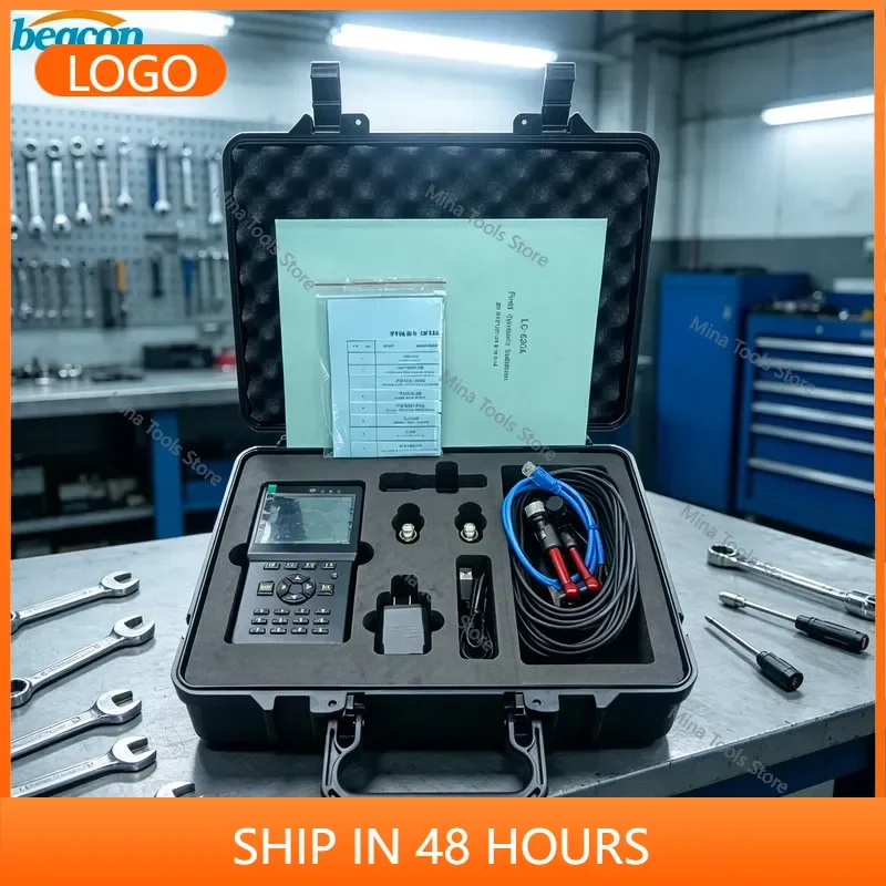 BC830 Field Dynamic Balancer Vibration Analyzer Single Double Side Rotor Balancing Tester for Industrial Equipment