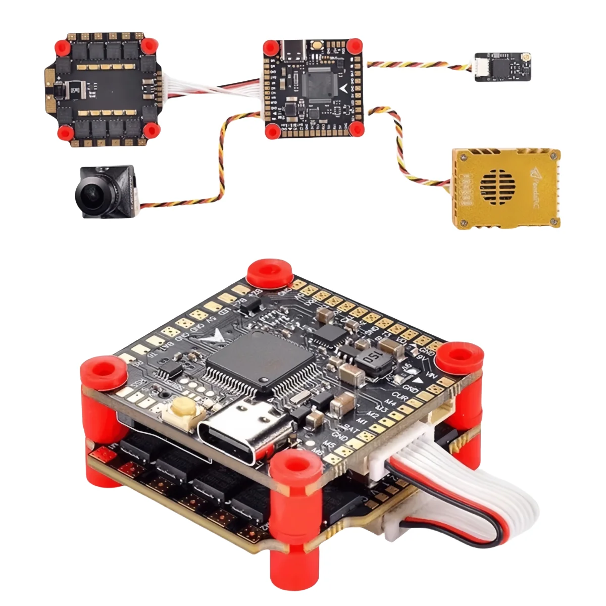 XFlight Hobby F405 V3 Controlador de vôo 50/60A 4 em 1 BLheli_S ESC 2-6S Lipo Stack 30,5 * 30,5 mm para FPV Quadcopter Racing Drone