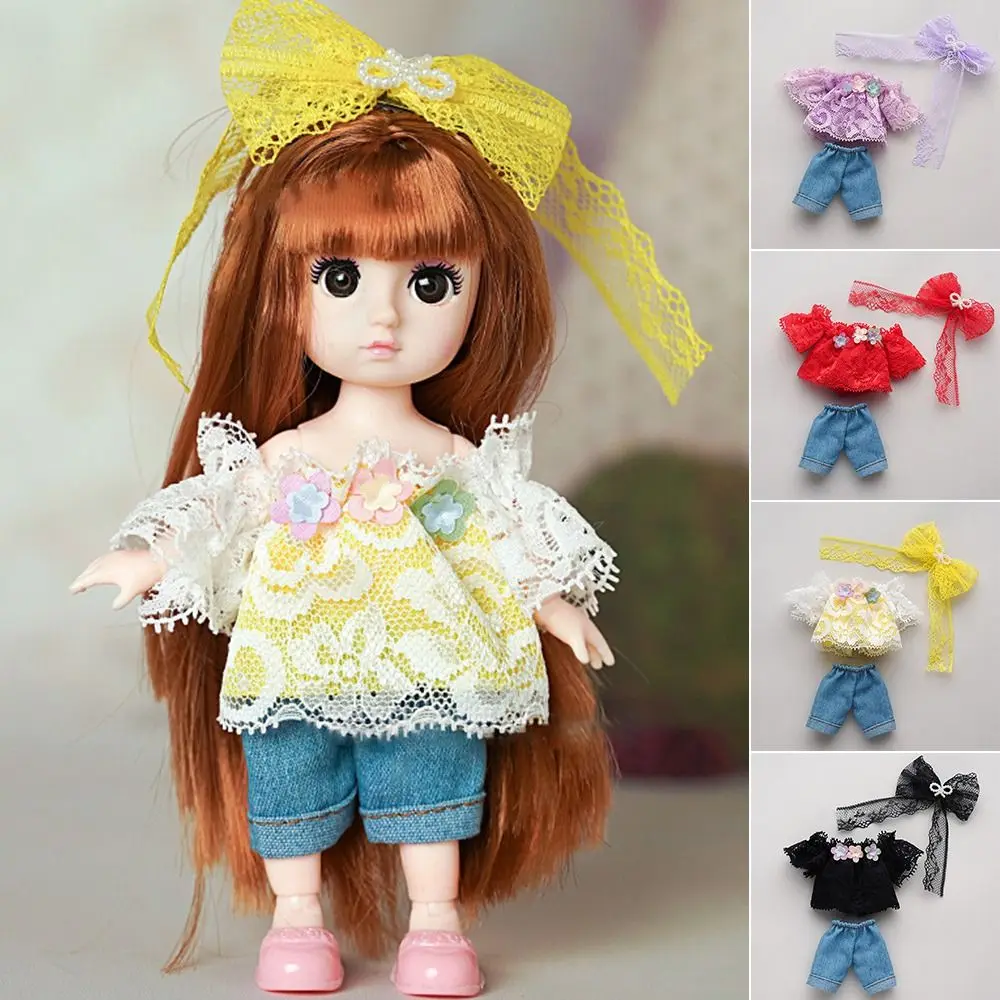 

High Quality 4 Styles Doll Clothes with Headwear High-end Dress Up Can Dress Up 16~17cm Doll/1/8 BJD Doll