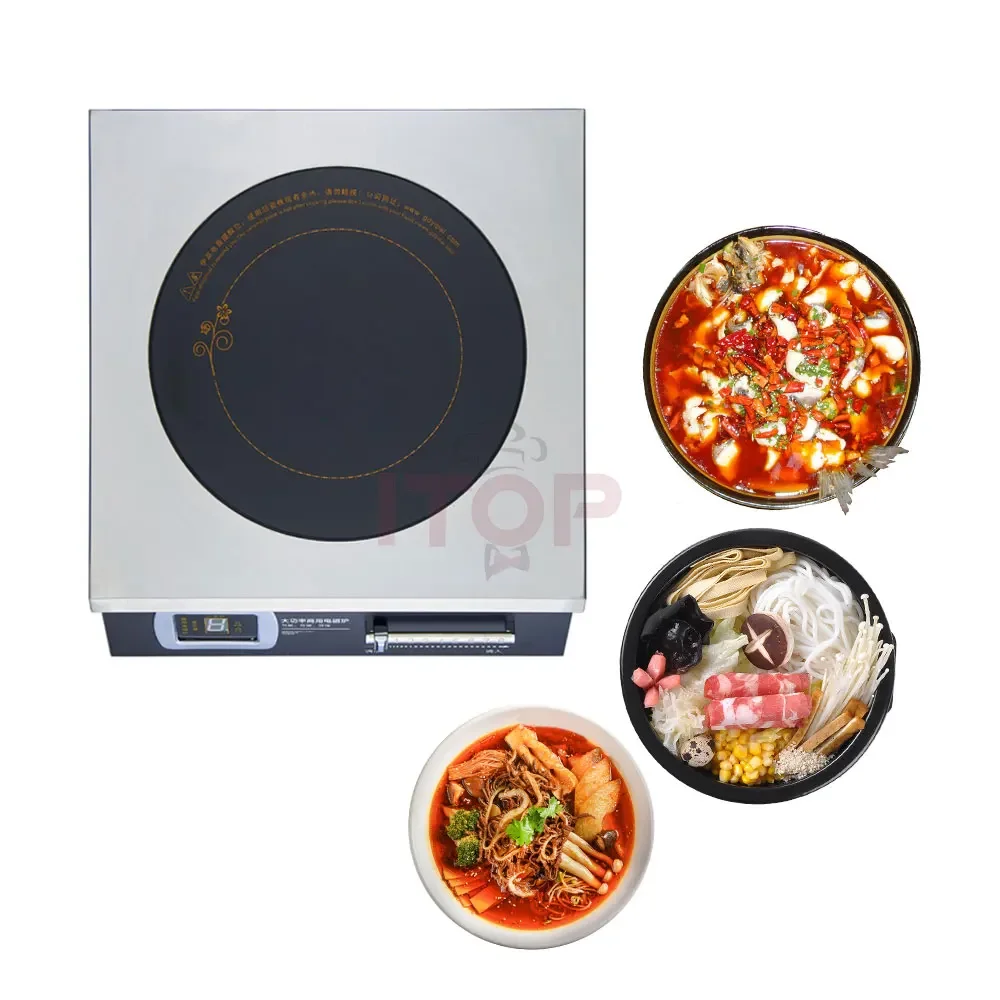 Kitchen Commercial Single Burner Induction Stove Magnetic Control 8KW High Power Cooker