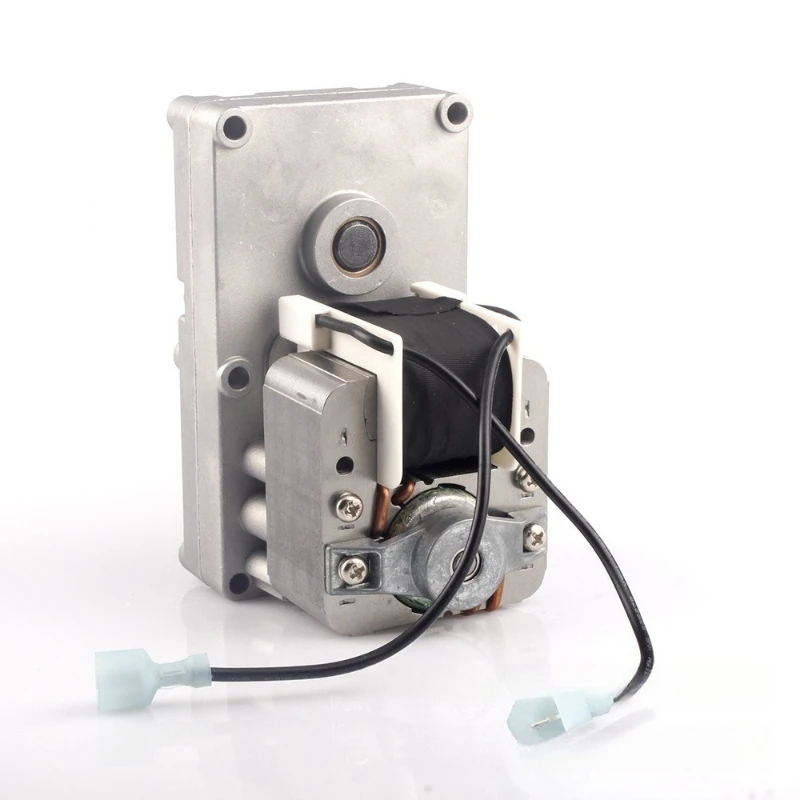120V 60Hz 2.0 RPM Auger Feed Motor Aluminum Housing Aftermarket Replacement Motor for Wood Pellet Smoker Grill