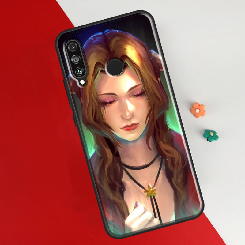 Aerith Gainsborough Final Fantasy Case For Huawei P50 Pro P20 P30 P40 Lite P Smart 2019 Nova 9 5T Cover For Honor 50 8X 9X