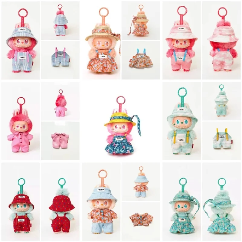 

Hot Selling 17cm Labubu Doll Floral Dress Outfit Accessory Hot Sale Suitable For Birthday Gifts Doll Clothing Toys & Hobbies