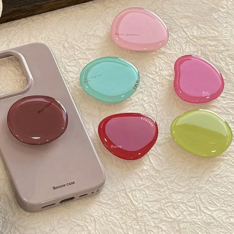 Suporte de Celular Griptok Coreano Fofo de Desenho Animado para iPhone 17 16 Samsung - Acessório Universal