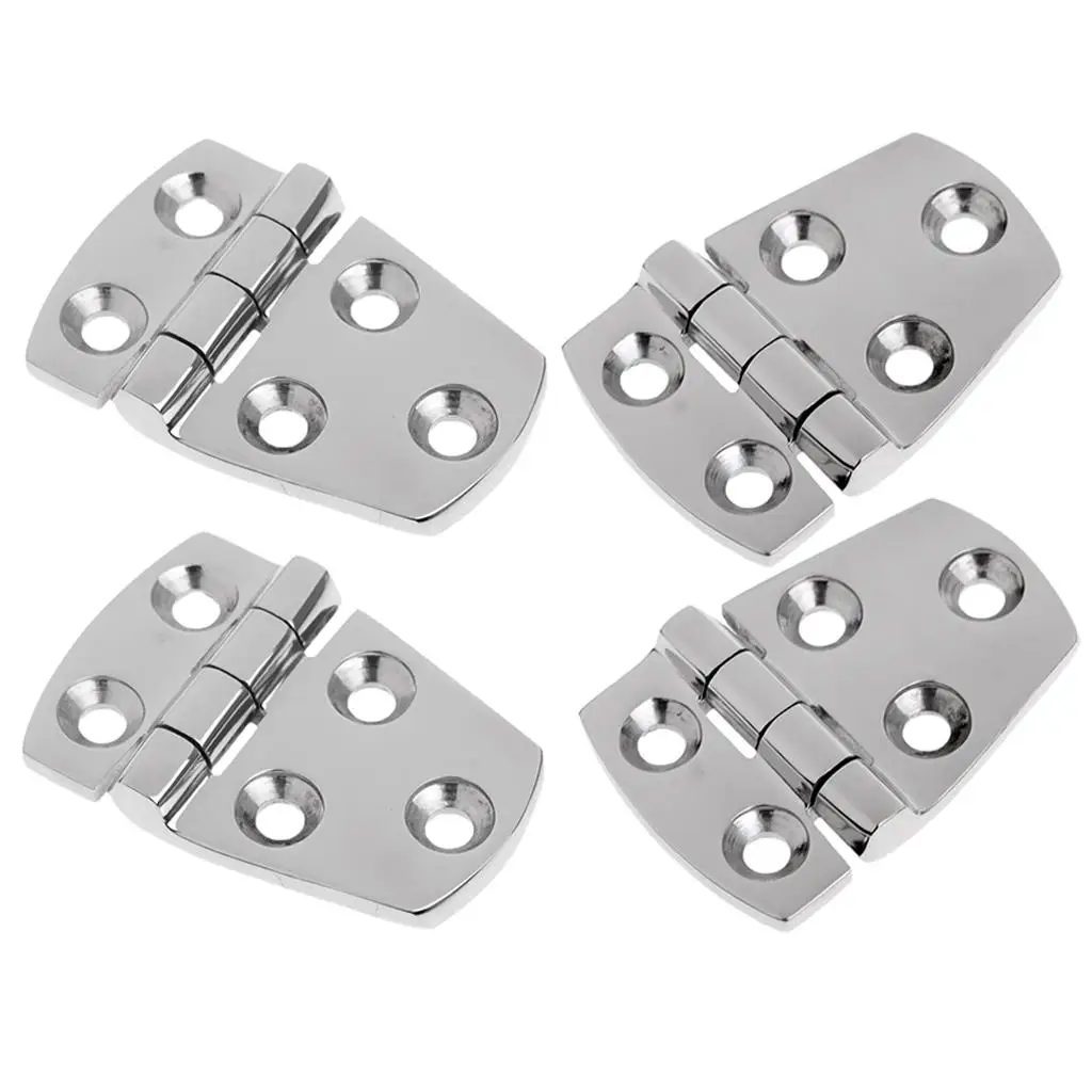 Bisagra para puerta de casillero de barco, 4 piezas, 57X38mm, acero inoxidable 316