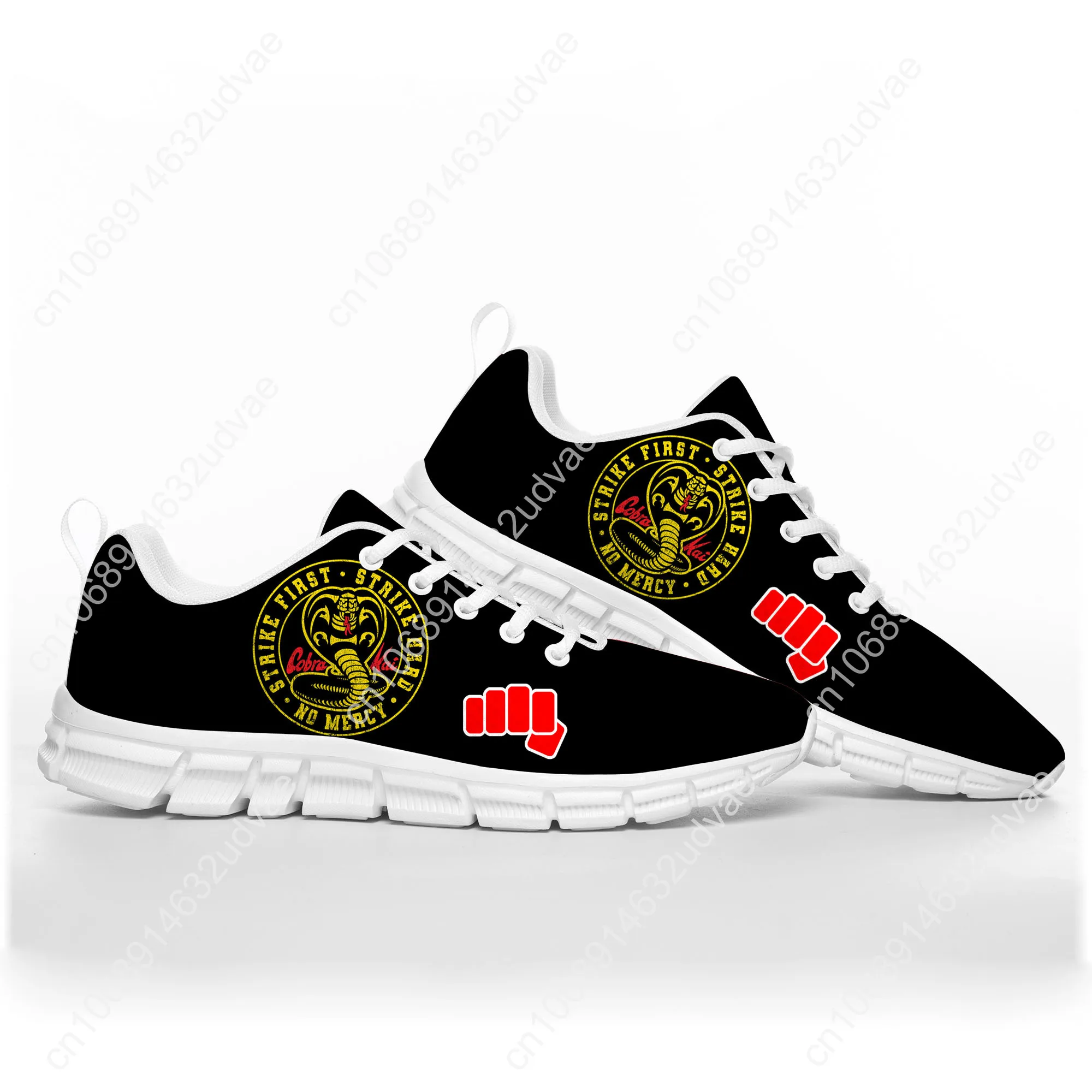 Cobra Kai No Mercy Snake Movie Sports Shoes Mens Womens Teenager Kids Children Sneakers Casual Custom High Quality Couple Shoes