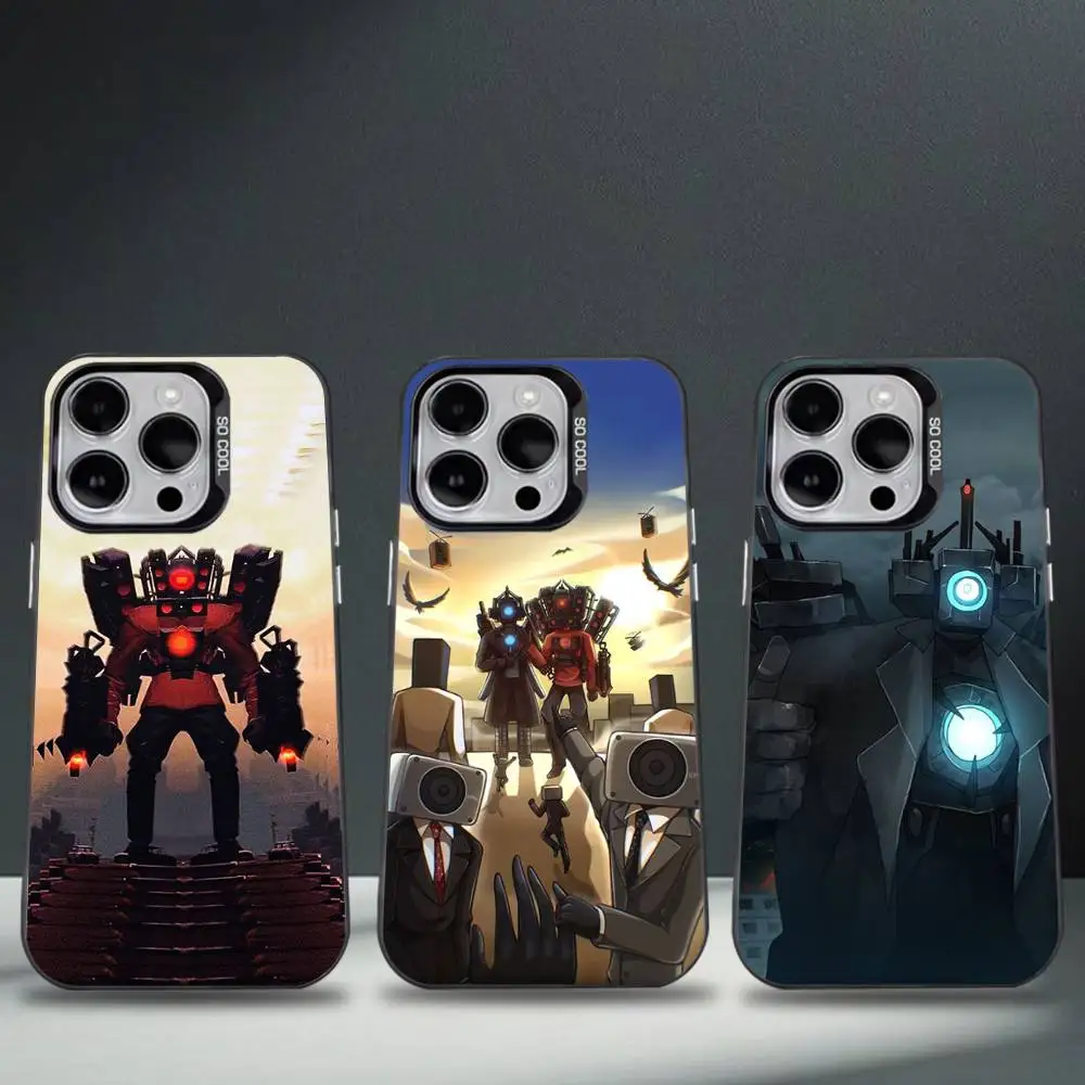 

S-Skibidi T-Toilet (1) Phone Case For iPhone 17,16,15,14,13,12,11,Pro,Max,Plus,E,Air,Mini Black Tpu Cover