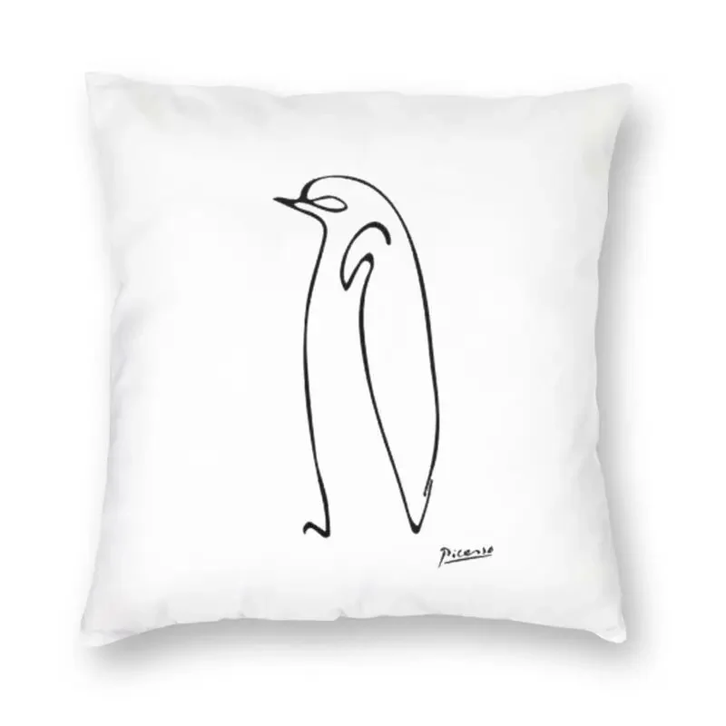 

Pablo Picasso Penguin Artwork Cushion Cover 3D Print Floor Pillow Case for Car Custom Pillowcase Home Decorative