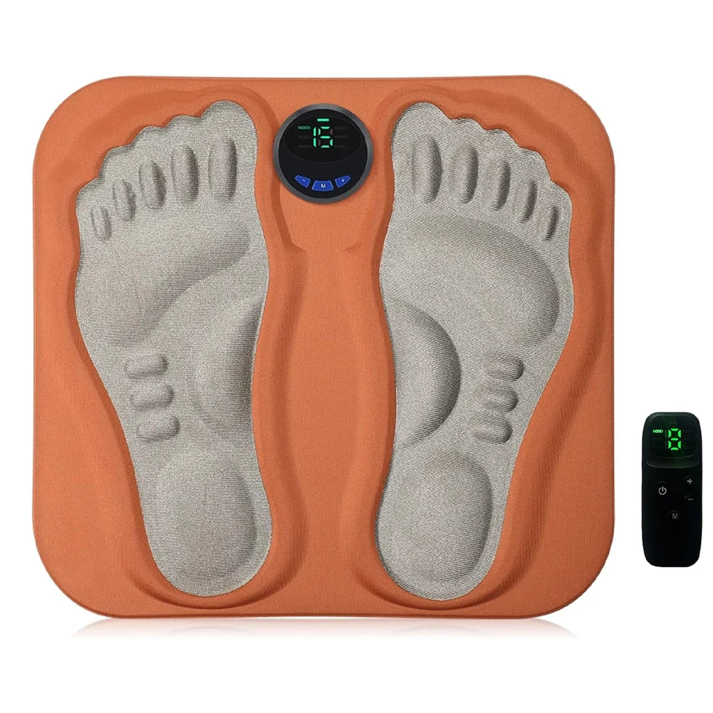 Appareil de Massage des pieds 3D avec 6 programmes, 15 intensités, stimulateur musculaire Portable et Rechargeable pour la maison, les voyages, les chevilles et les jambes arrière