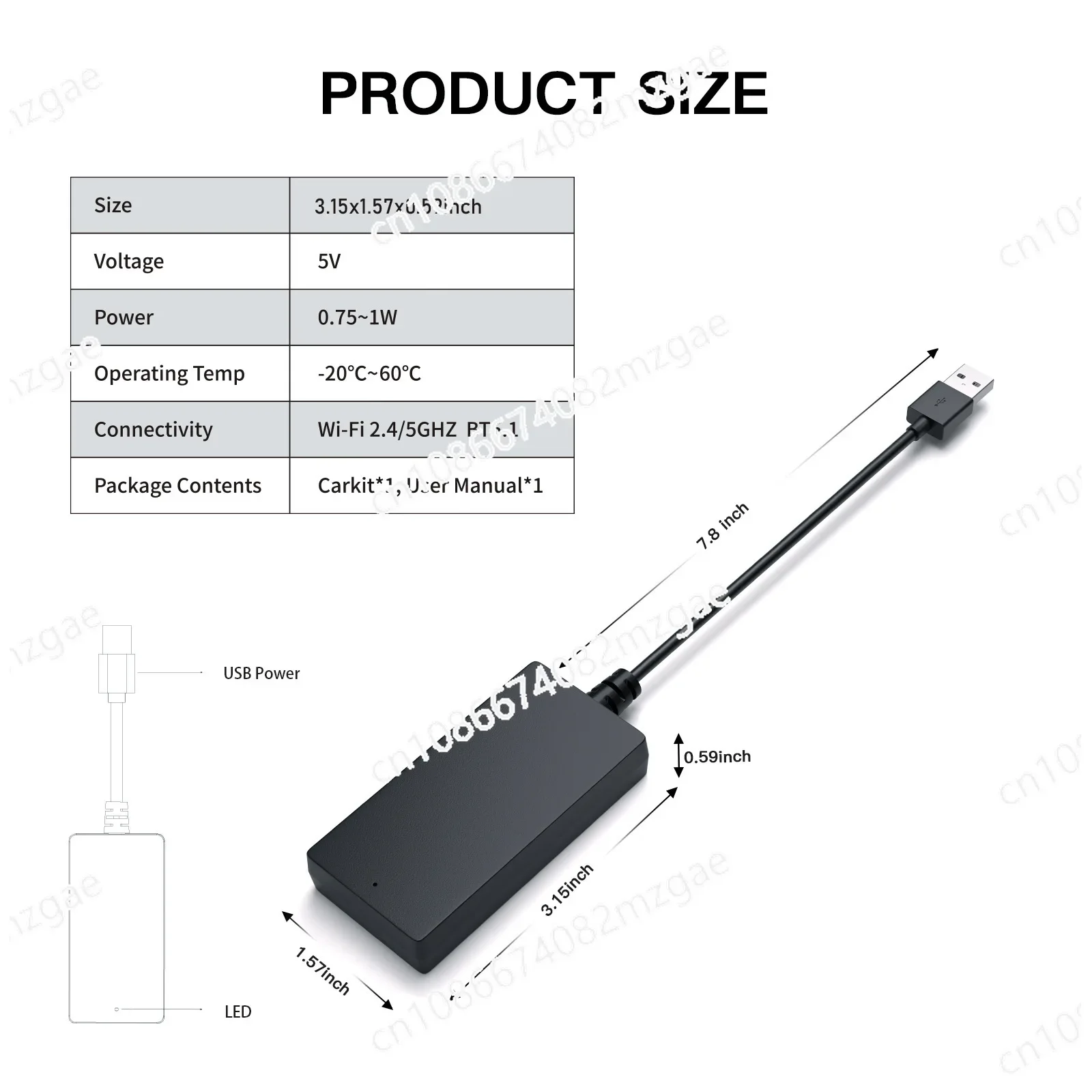 Carbitlink to wireless carplay     wireless Android auto box plug and play