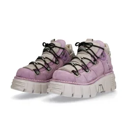 Punk Style Casual Thick Bottom Shoes Zapatillas De Mujer Biker Boots Women Retro Small Leather Shoes Unisex High-top Sneakers