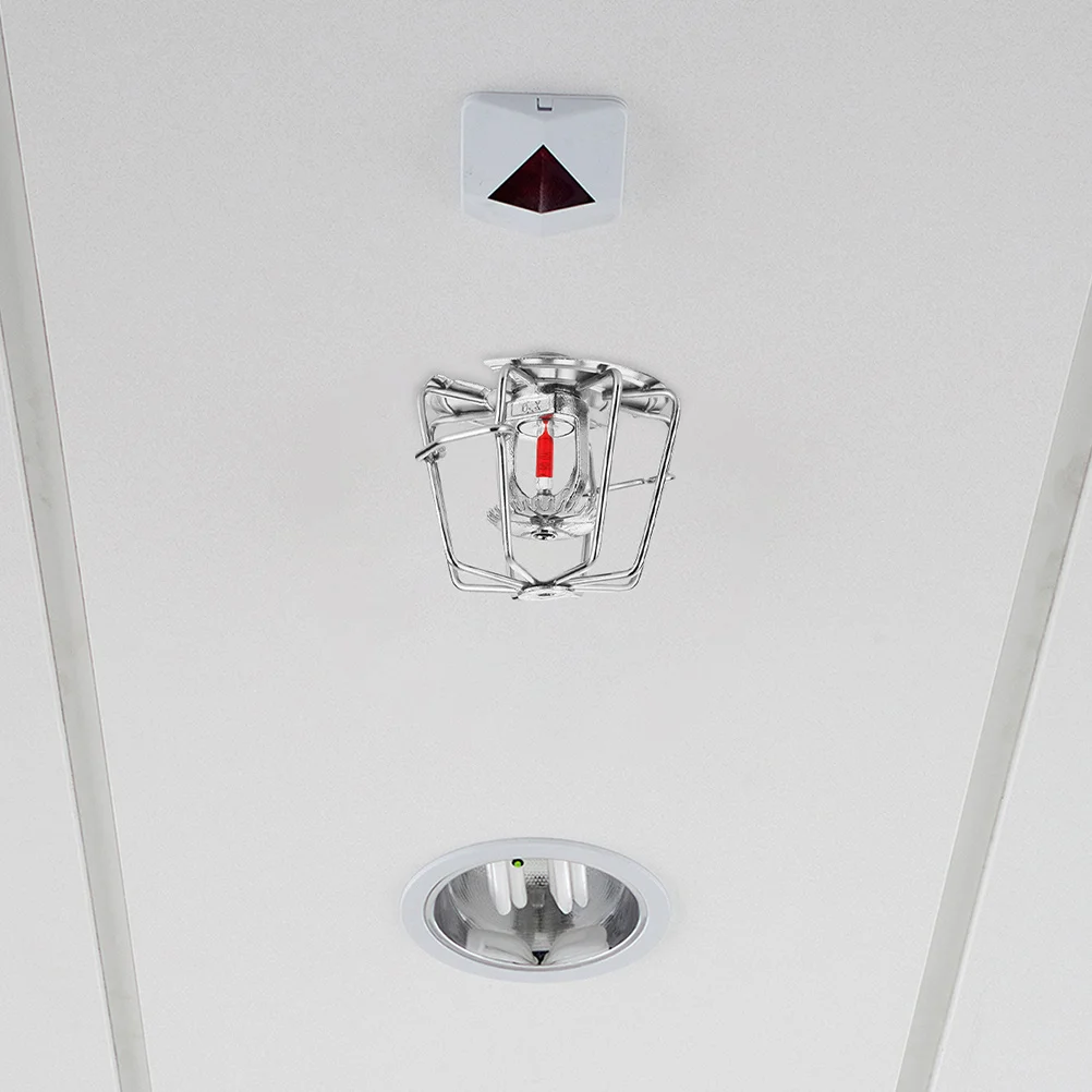 2 قطعة غطاء رشاش الحريق المعدني فلوش جبل الرش واقي رأس لرؤوس الجدار الجانبي الأفقي سلامة المباني السكني #2