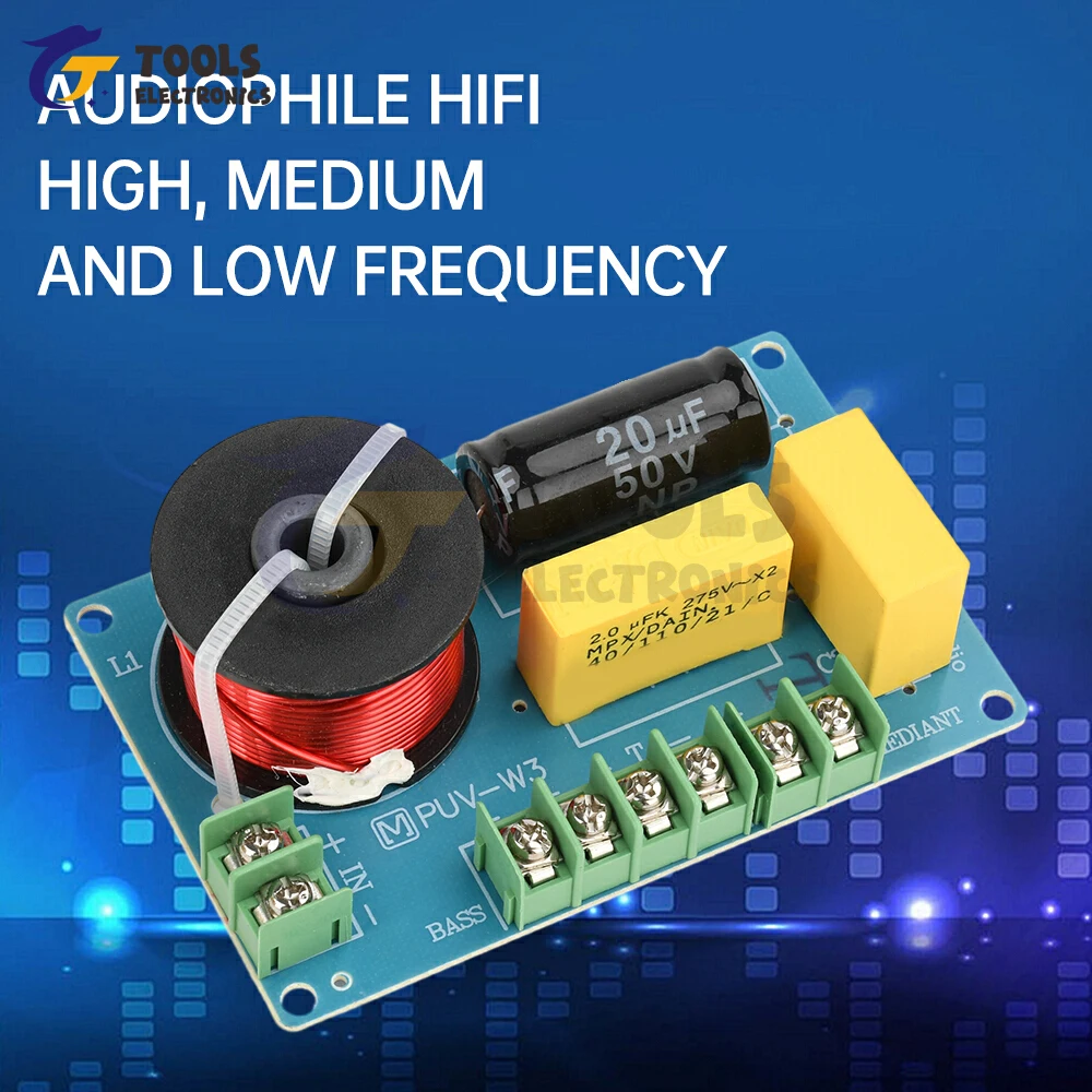 200W 3 Weg Hi-Fi Luidspreker Frequentie Treble/Alt/Bas Audio Crossover Filter Printplaat DIY Luidsprekers Filter voor Thuis Theate
