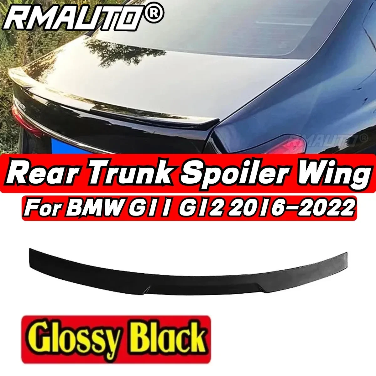 For BMW 7 Series G11 G12 730i 740i 750i 2016-2022 Rear Spoiler Wing Exterior Part BMW G11 Car Rear Trunk Spoiler Car Accessories