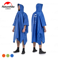 Naturehike 3 in 1 Multifunction Raincoat Outdoor Hiking Riding Rain Poncho Jacket Portable Ultralight Waterproof Mat Tarp Coat