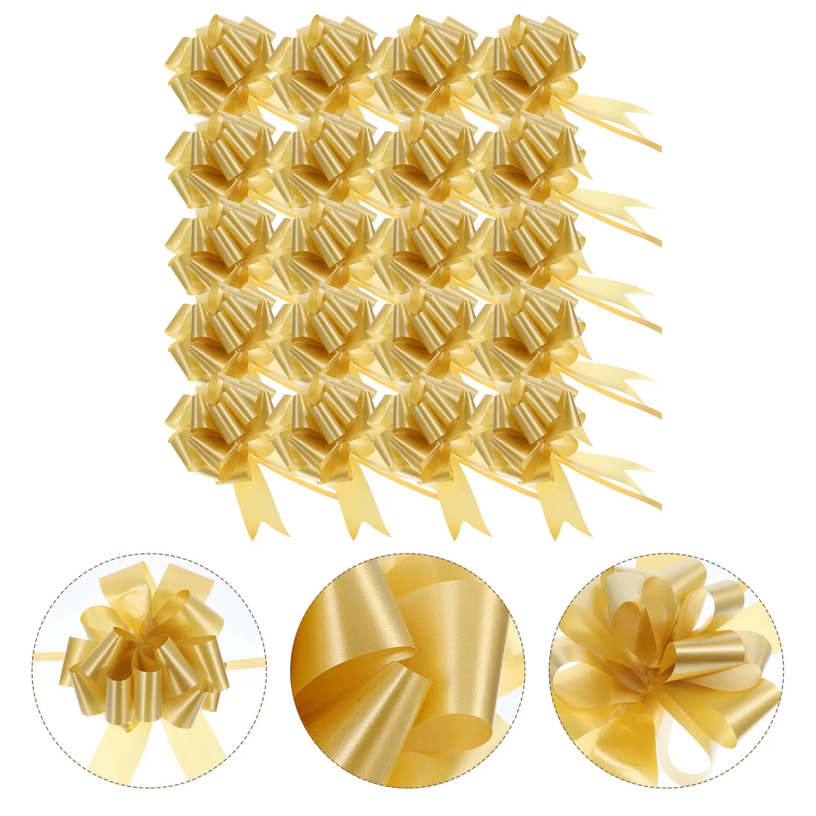 

20 шт., подарочная упаковка, кружевные украшения с бантом, трехмерные банты, декоративные разные цвета, золотые пластиковые ленты