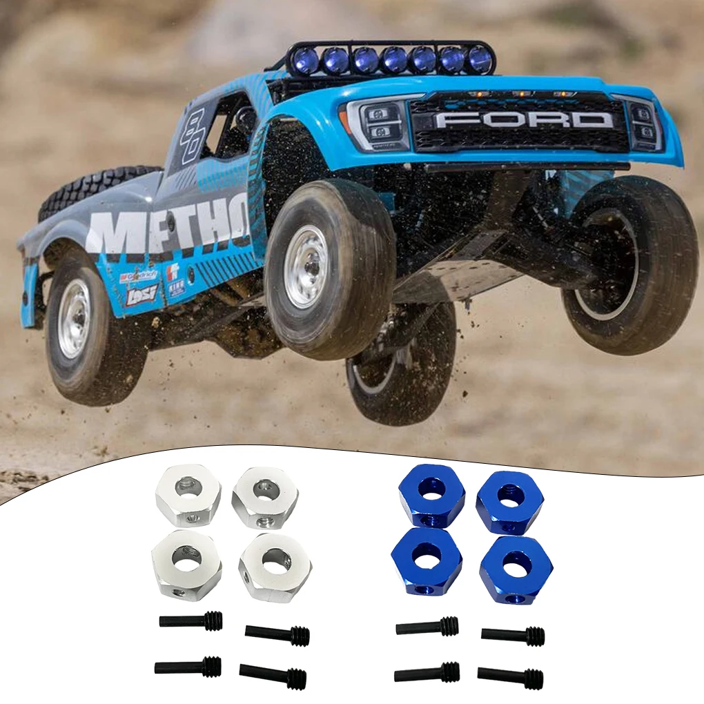 Metall kombinator Radnabe Sechs kant adapter für losi rc losi baja rey 4wd Antriebs nabe mit Stifts ch rauben für RC LKW Auto Upgrades Teil