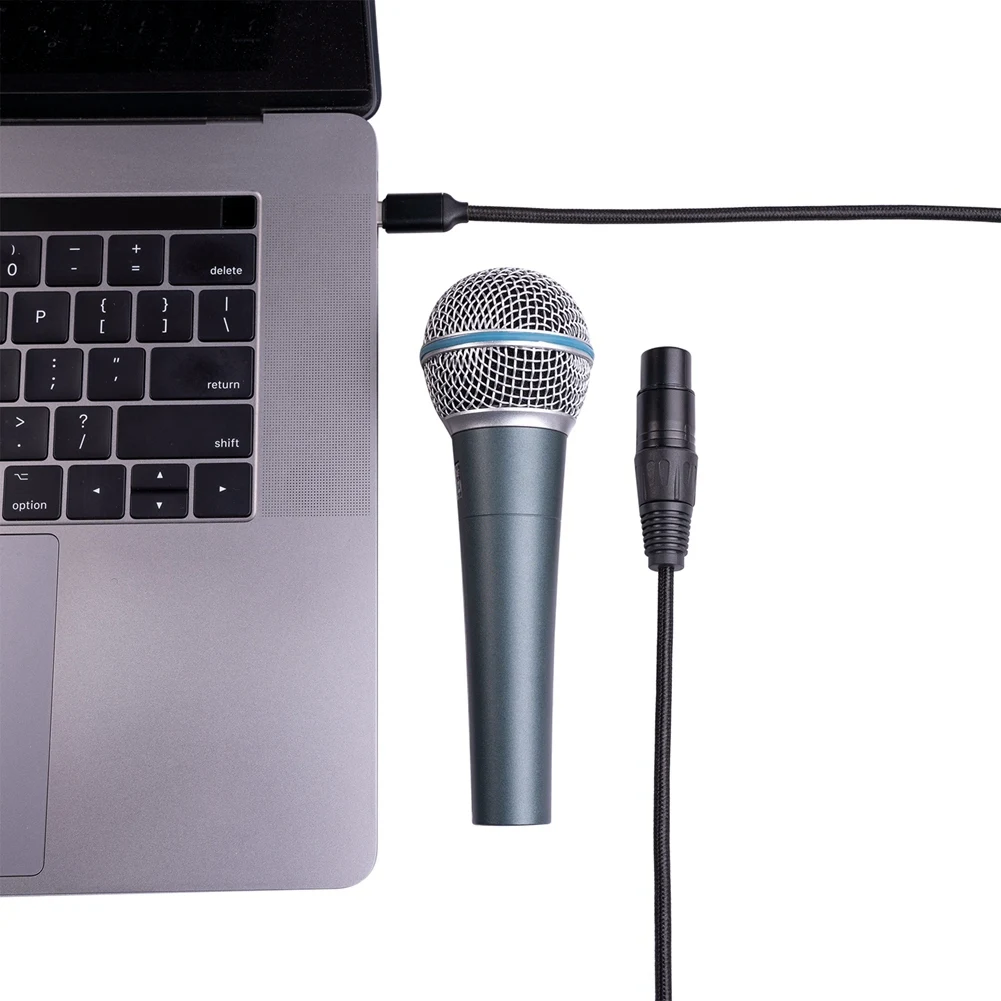 Usb C Naar Xlr Vrouwelijke Kabel, Usb C Microfoon Kabel Type C Mannelijk Naar Xlr Vrouwelijke Mic Link Studio Audio Snoer (2M/6.6ft)