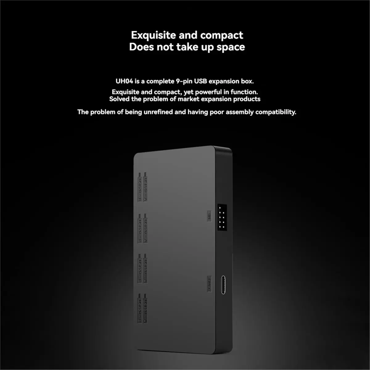 DT81 Computer Motherboard Internal USB2.0 9PIN HUB Expander Hub Splitter USB 2.0 9Pin Hub for PC Case RGB Controller