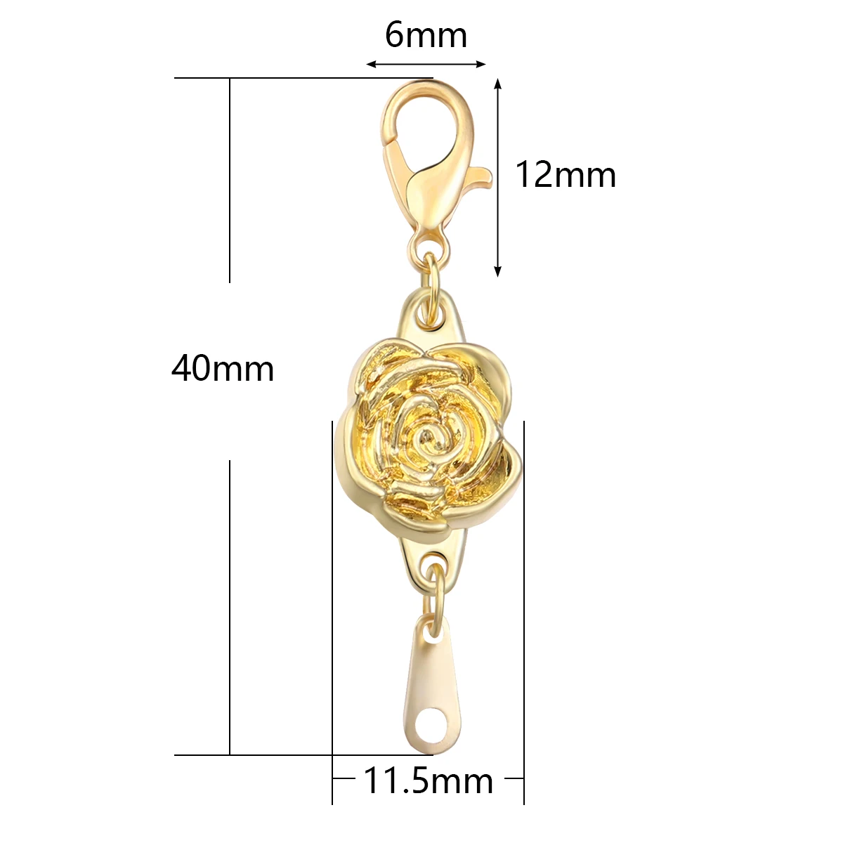 5 قطعة/الوحدة المشابك المغناطيسية القوية سبيكة ارتفع تمديدات الإغلاق مشبك قفل موصلات DIY بها بنفسك صنع المجوهرات أساور قلادة #2