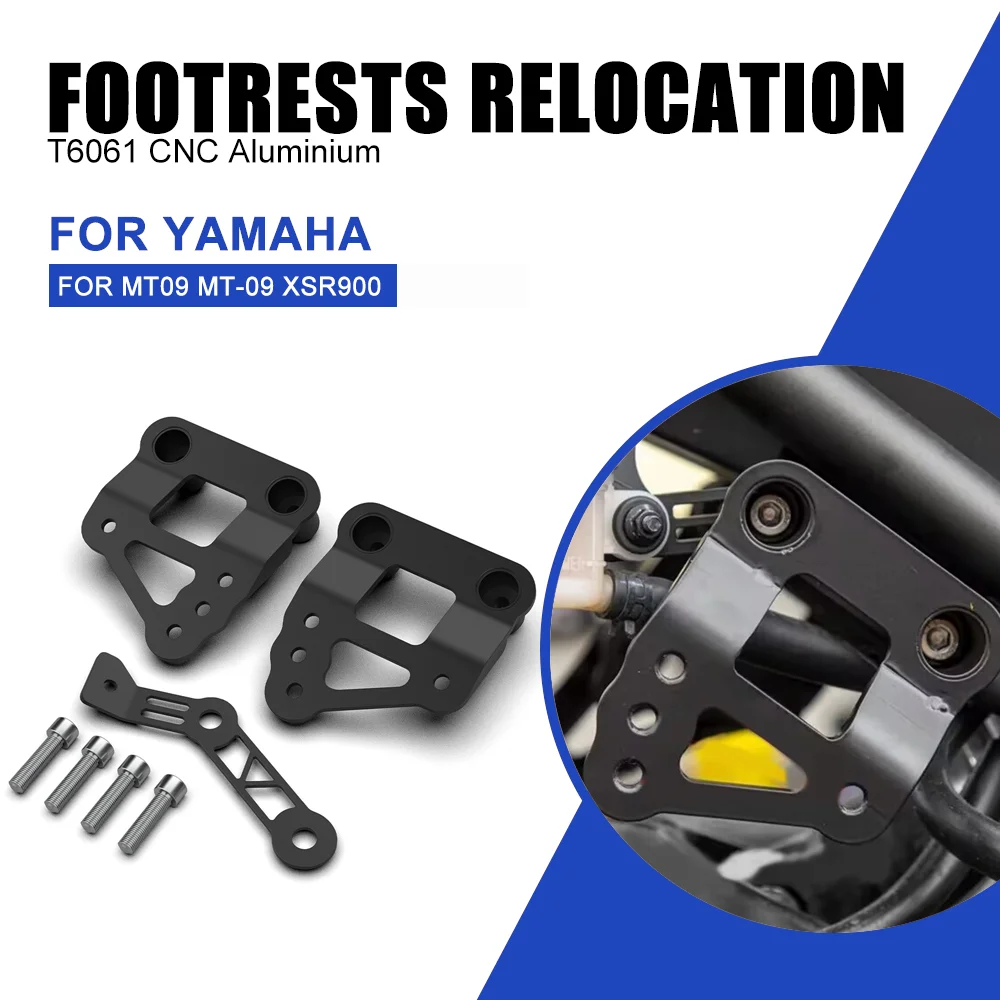 

For Yamaha MT09 MT-09 sp XSR900 2014 2015 2016 2017 2018 2019 2020 2021 Passenger Footrests Relocation Accessories XSR 900 MT09