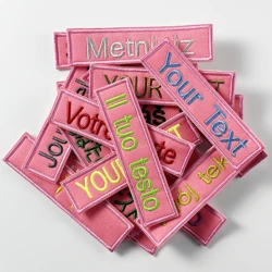 Embroidery patch,iron on patches,stickers,Badges,Sew on,Hook faster,Pink background,Tactical backpack