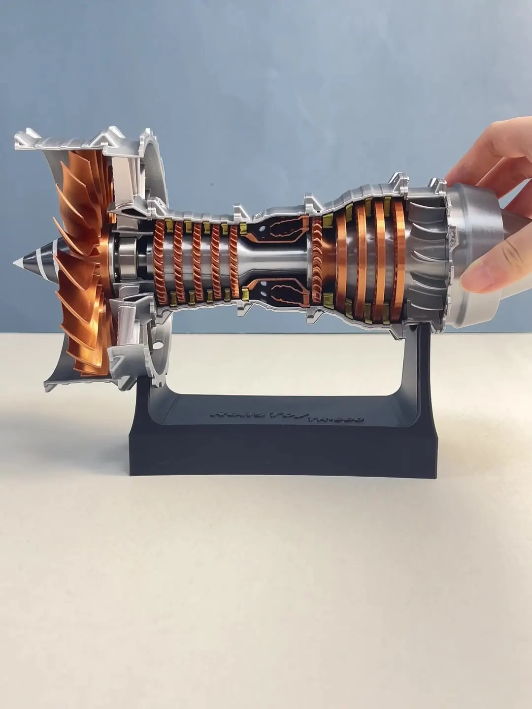 

Aircraft engine model can start aircraft turbine engine assembly toy ornament, children's birthday gift